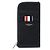 Thom Browne Pebble Grain Half Zip Around Wallet Black