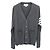 Thom Browne Grauer Cardigan aus Merinowolle Braun