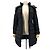 Chaqueta larga de plumón Moncler Chapal Negro - vista 3