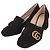 Gucci Suede Marmont Mid Heel Pumps mit Fransen Mehrfarben - Ansicht 3