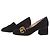 Gucci Suede Marmont Mid Heel Pumps mit Fransen Mehrfarben - Ansicht 5