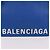 Balenciaga Clutch grande blu con logo - vista 2
