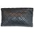Chanel Clutch in Caviar Morbido con Patta Pieghevole e Doppia Cerniera Nero - vista 7