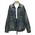 Balenciaga Oversized Denim-Jacke Mehrfarben