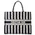 Dior Borsa Book Tote a righe Grande Blu