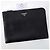 Prada Clutch Saffiano Triangle Logo Nero - vista 3