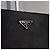 Prada Clutch Saffiano Triangle Logo Nero - vista 5