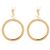 Saint Laurent Cassandra Pendant Hoop Earrings - view 3
