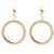 Saint Laurent Cassandra Pendant Hoop Earrings - view 4