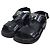 Louis Vuitton Sandali Mule Flat Comfort con Logo in Metallo Nero