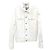 Dior Jeansjacke Alex Foxton White Back Logo Silber