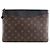 Louis Vuitton Clutch Daily Pouch Black Marrone