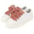 Fendi Steppled Leder-Sneaker Weiß