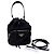 Prada Borsa bucket in nylon con logo a triangolo nero