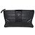 Prada Clutch Diagram in morbida pelle di vitello nera Nero
