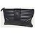 Prada Clutch Diagram in morbida pelle di vitello nera Nero - vista 2