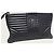 Prada Clutch Diagram in morbida pelle di vitello nera Nero - vista 3