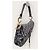 Dior Tracolla per borsa saddle in jacquard blu con ricami obliqui - vista 3