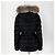 Jaqueta curta acolchoada feminina Moncler Clion com pele de raposa Prata - vista 6
