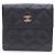Chanel Portafoglio Flap in Caviar con CC dorato da donna Nero