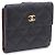 Chanel Portafoglio Flap in Caviar con CC dorato da donna Nero - vista 2