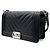 Chanel Borsa Boy in agnello con motivo chevron Nero - vista 2