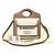 Burberry Mini Tote de bolso em lona de dois tons e couro marrom malte natural - vista 2
