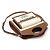 Burberry Mini Tote de bolso em lona de dois tons e couro marrom malte natural - vista 4