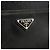Prada Clutch Saffiano Triangle Logo Nero - vista 8