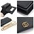 Gucci GG Marmont Mini Chain WOC Clutch Crossbody aus schwarzem strukturiertem Leder - Ansicht 6
