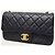 Chanel Mini Classic Goldball New in agnello nero placcato oro - vista 2