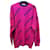 Balenciaga Oversized Strickpullover in Rosa mit Multi-Logo (XS) Pink