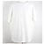 Dior Camiseta de manga curta em algodão de felpa Oblique Branco - vista 2
