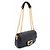 Fendi Borsa a Spalla Baguette in Pelle Nappa con Motivo FF Nero - vista 2