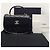 Chanel Pelle d'agnello nero oro champagne Trendy CC piccolo interno Chip - vista 7