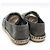 Chanel Sneaker espadrille slip-on in denim Marrone - vista 5