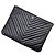 Chanel Clutch in Pelle Nera con Borchie e Chevron Nero - vista 6