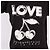 Zadig & Voltaire Kurzärmeliges Damen-T-Shirt mit Cherry LOVE Stickerei Schwarz - Ansicht 2