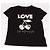Zadig & Voltaire Kurzärmeliges Damen-T-Shirt mit Cherry LOVE Stickerei Schwarz - Ansicht 5