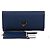 Prada Portafoglio lungo in Saffiano blu con logo triangle