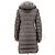 Moncler Hermine Damen Lang Daunenjacke Braun - Ansicht 6