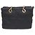 Prada Borsa Tote e Borsa a Spalla in Nylon con Logo Triangle e Catena in Metallo Dorato Nero - vista 3