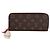 Louis Vuitton Portafoglio lungo con zip Clemence Burgundy Rosso