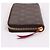 Louis Vuitton Portafoglio lungo con zip Clemence Burgundy Rosso - vista 6
