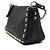 Valentino Borsa a tracolla piccola Rockstud Nero - vista 2