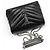 Saint Laurent Borsa a tracolla Monogram Loulou Small in nero con finiture argentate - vista 3