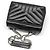 Saint Laurent Borsa a tracolla Monogram Loulou Small in nero con finiture argentate - vista 4