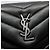 Saint Laurent Borsa a tracolla Monogram Loulou Small in nero con finiture argentate - vista 7