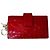 Dior Cartera de tarjetas acordeón en charol rojo Roja - vista 5