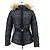 Giacca corta in piumino Moncler Angres Belt Fur Nero